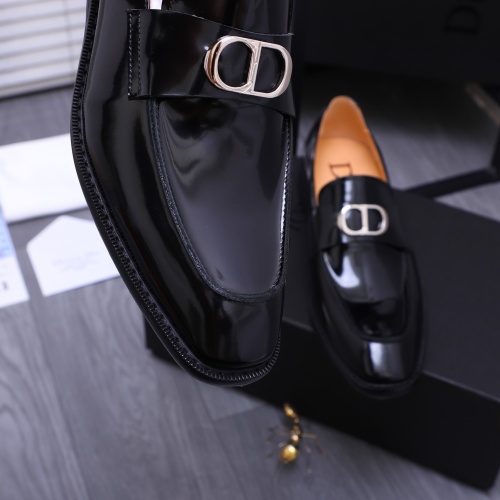 Replica Christian Dior Leather Shoes For Men #1231213 $105.00 USD for Wholesale