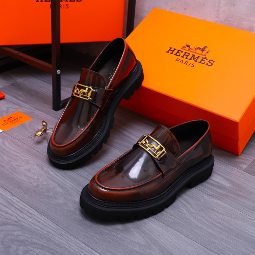 Hermes Leather Shoes For Men #1231226 $118.00 USD, Wholesale Replica Hermes Leather Shoes