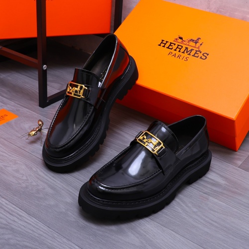 Hermes Leather Shoes For Men #1231227 $118.00 USD, Wholesale Replica Hermes Leather Shoes