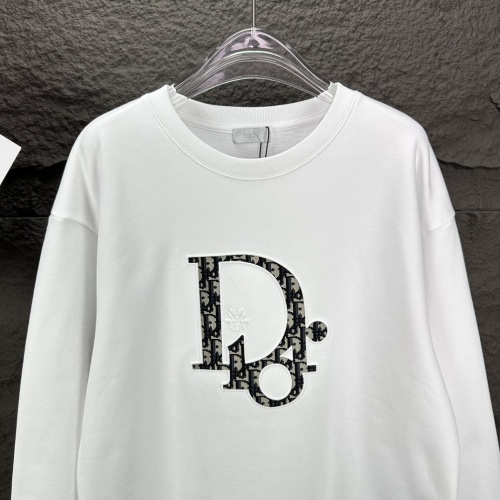 Replica Christian Dior Hoodies Long Sleeved For Unisex #1231351 $52.00 USD for Wholesale