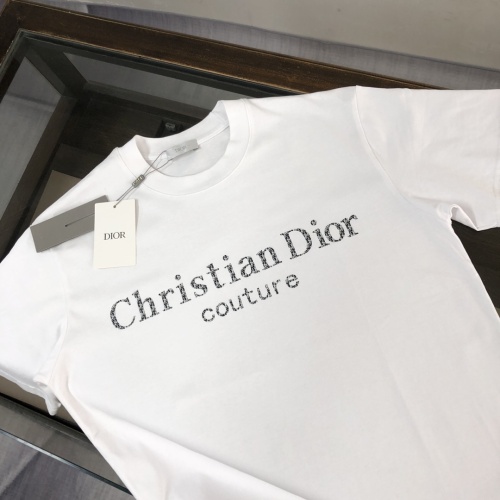 Replica Christian Dior T-Shirts Short Sleeved For Unisex #1231570 $40.00 USD for Wholesale