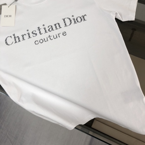 Replica Christian Dior T-Shirts Short Sleeved For Unisex #1231570 $40.00 USD for Wholesale