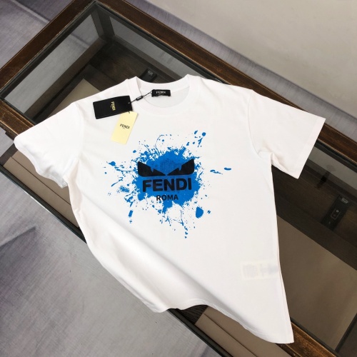 Fendi T-Shirts Short Sleeved For Unisex #1231579 $40.00 USD, Wholesale Replica Fendi T-Shirts