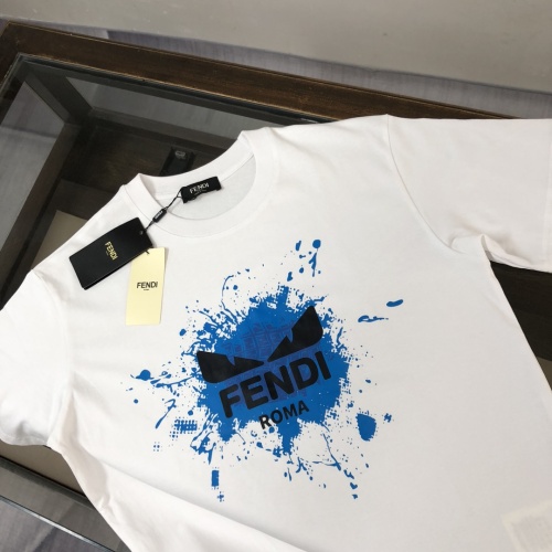 Replica Fendi T-Shirts Short Sleeved For Unisex #1231579 $40.00 USD for Wholesale