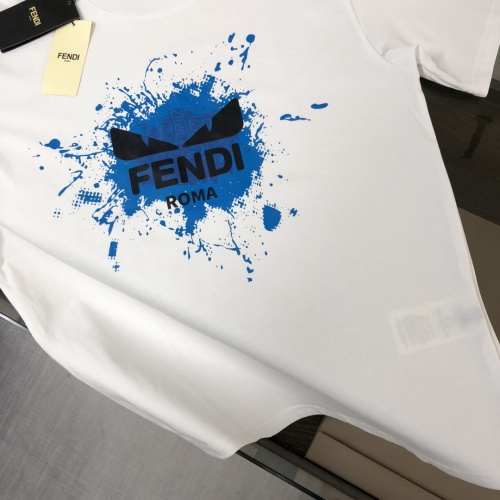 Replica Fendi T-Shirts Short Sleeved For Unisex #1231579 $40.00 USD for Wholesale