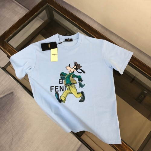 Fendi T-Shirts Short Sleeved For Unisex #1231582 $40.00 USD, Wholesale Replica Fendi T-Shirts