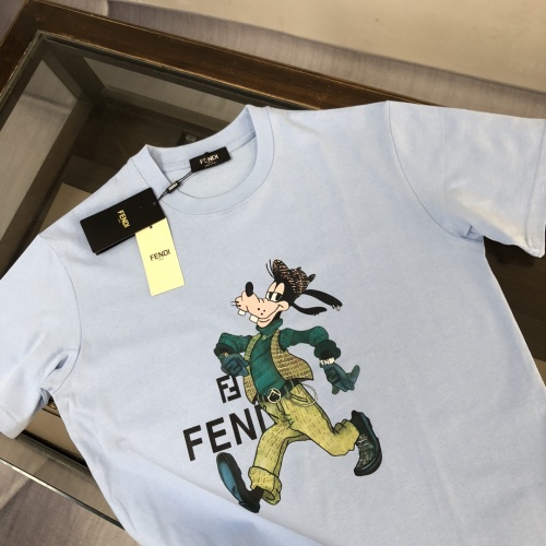 Replica Fendi T-Shirts Short Sleeved For Unisex #1231582 $40.00 USD for Wholesale