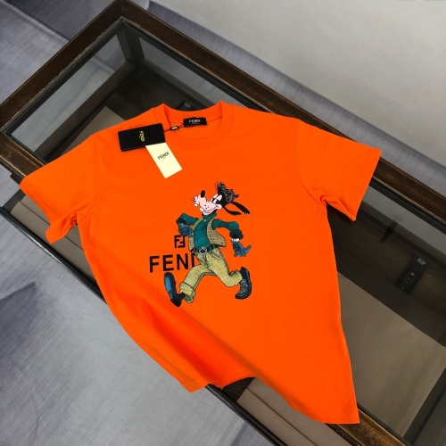 Fendi T-Shirts Short Sleeved For Unisex #1231584 $40.00 USD, Wholesale Replica Fendi T-Shirts