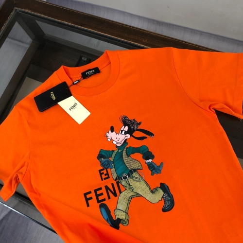 Replica Fendi T-Shirts Short Sleeved For Unisex #1231584 $40.00 USD for Wholesale