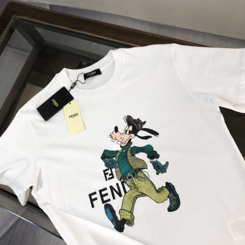 Replica Fendi T-Shirts Short Sleeved For Unisex #1231585 $40.00 USD for Wholesale