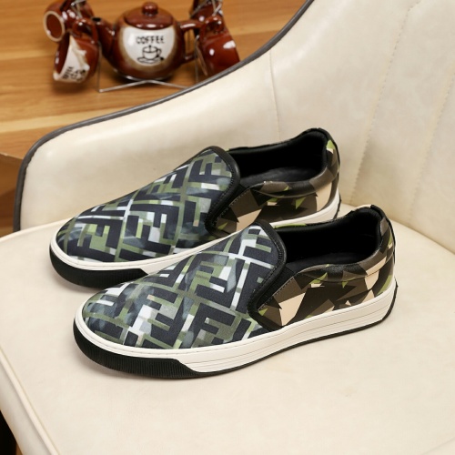 Replica Fendi Casual Shoes For Men #1231603 $64.00 USD for Wholesale