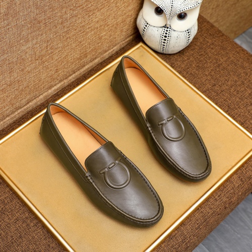 Salvatore Ferragamo Leather Shoes For Men #1231620 $68.00 USD, Wholesale Replica Salvatore Ferragamo Leather Shoes