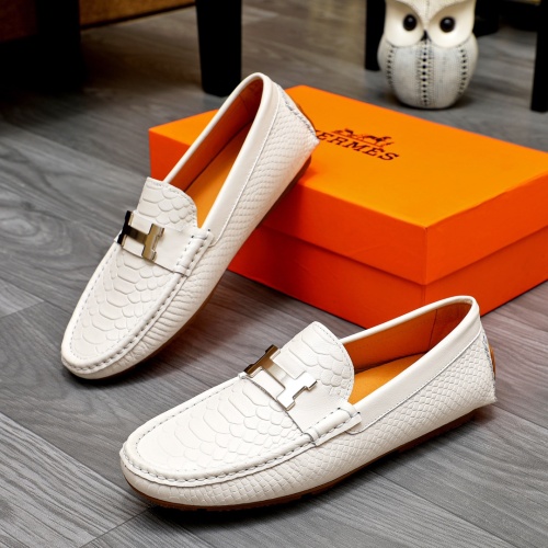 Hermes Leather Shoes For Men #1231628 $68.00 USD, Wholesale Replica Hermes Leather Shoes