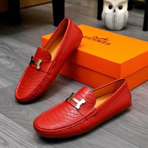 Hermes Leather Shoes For Men #1231629 $68.00 USD, Wholesale Replica Hermes Leather Shoes