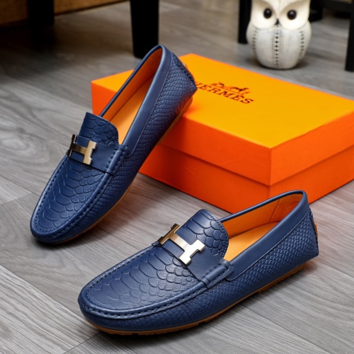 Hermes Leather Shoes For Men #1231633 $68.00 USD, Wholesale Replica Hermes Leather Shoes