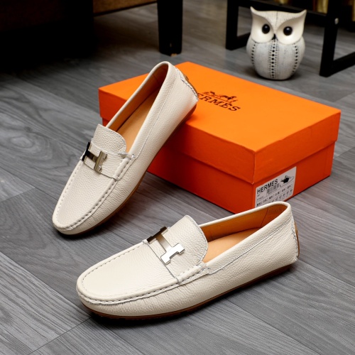 Hermes Leather Shoes For Men #1231640 $68.00 USD, Wholesale Replica Hermes Leather Shoes