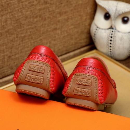 Replica Hermes Leather Shoes For Men #1231641 $68.00 USD for Wholesale