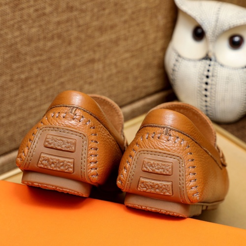 Replica Hermes Leather Shoes For Men #1231644 $68.00 USD for Wholesale