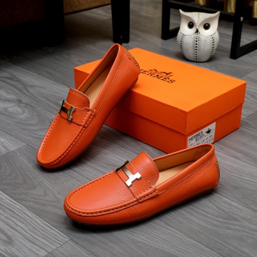 Hermes Leather Shoes For Men #1231647 $68.00 USD, Wholesale Replica Hermes Leather Shoes