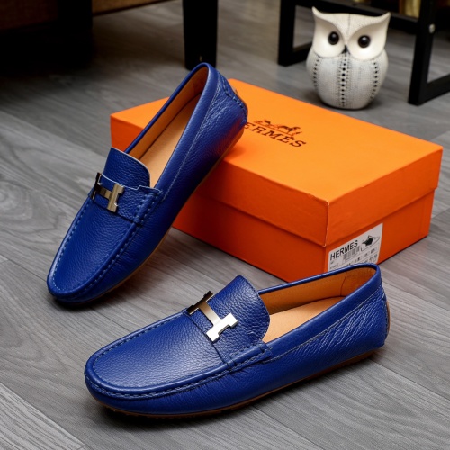 Hermes Leather Shoes For Men #1231651 $68.00 USD, Wholesale Replica Hermes Leather Shoes