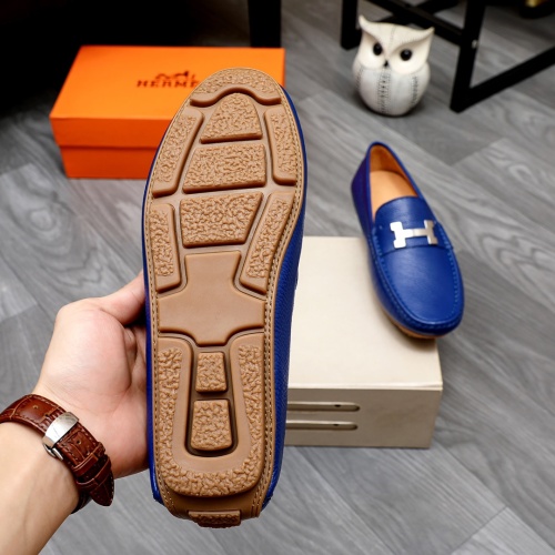 Replica Hermes Leather Shoes For Men #1231651 $68.00 USD for Wholesale