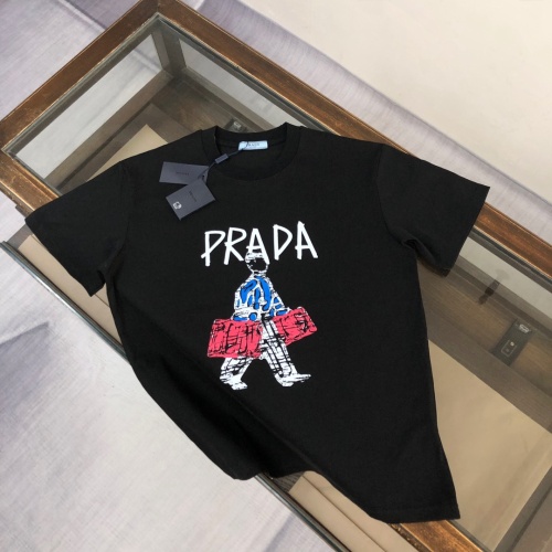 Prada T-Shirts Short Sleeved For Unisex #1231663 $40.00 USD, Wholesale Replica Prada T-Shirts