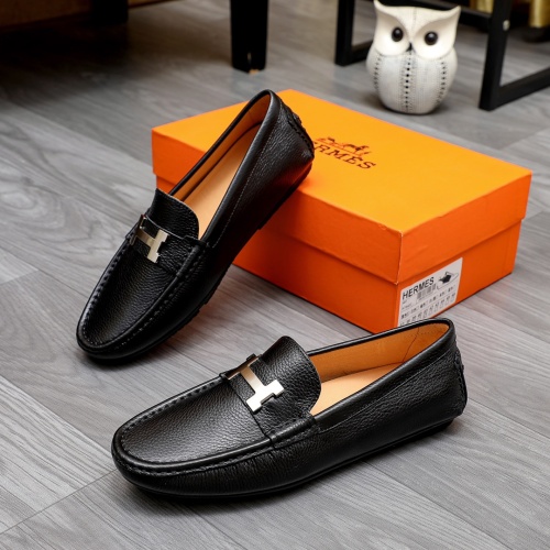 Hermes Leather Shoes For Men #1231665 $68.00 USD, Wholesale Replica Hermes Leather Shoes