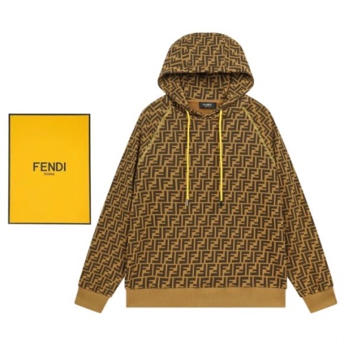 Fendi Hoodies Long Sleeved For Unisex #1231724 $64.00 USD, Wholesale Replica Fendi Hoodies