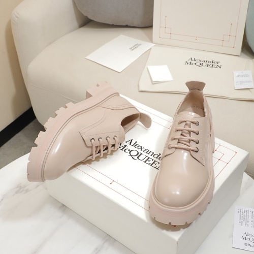 Alexander McQueen Leather Shoes For Women #1231768 $105.00 USD, Wholesale Replica Alexander McQueen Leather Shoes