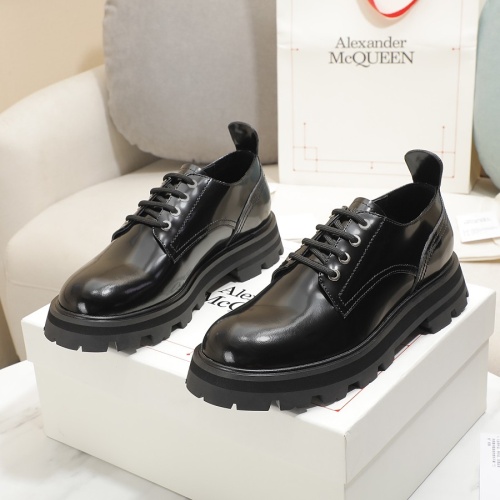 Alexander McQueen Leather Shoes For Women #1231770 $105.00 USD, Wholesale Replica Alexander McQueen Leather Shoes