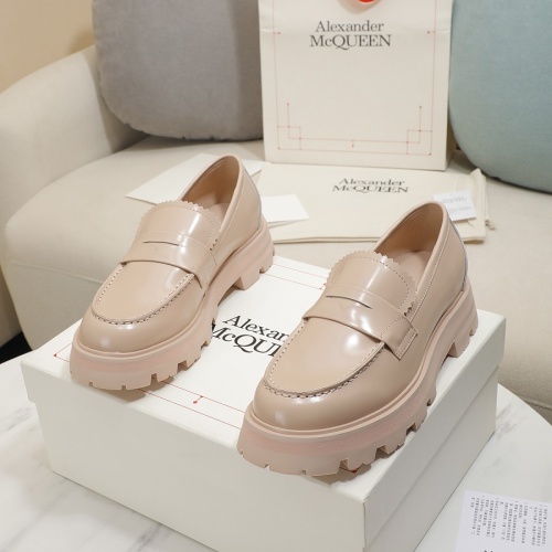 Alexander McQueen Leather Shoes For Women #1231772 $105.00 USD, Wholesale Replica Alexander McQueen Leather Shoes