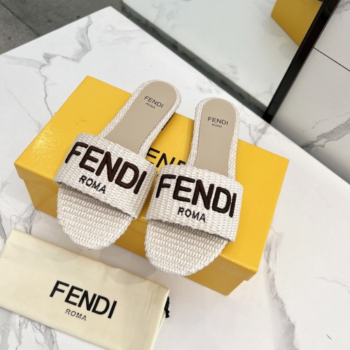 Fendi Slippers For Women #1231804 $82.00 USD, Wholesale Replica Fendi Slippers