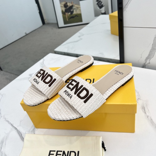 Replica Fendi Slippers For Women #1231804 $82.00 USD for Wholesale