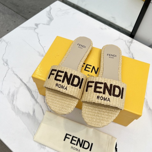 Fendi Slippers For Women #1231805 $82.00 USD, Wholesale Replica Fendi Slippers