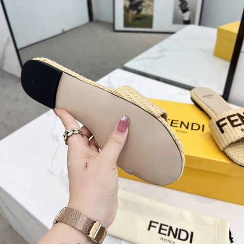 Replica Fendi Slippers For Women #1231805 $82.00 USD for Wholesale