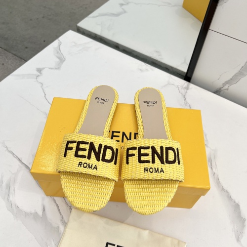 Fendi Slippers For Women #1231806 $82.00 USD, Wholesale Replica Fendi Slippers