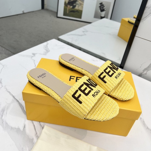 Replica Fendi Slippers For Women #1231806 $82.00 USD for Wholesale