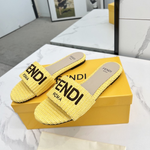 Replica Fendi Slippers For Women #1231806 $82.00 USD for Wholesale