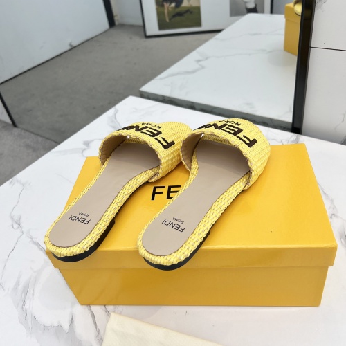 Replica Fendi Slippers For Women #1231806 $82.00 USD for Wholesale