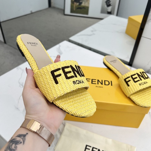 Replica Fendi Slippers For Women #1231806 $82.00 USD for Wholesale