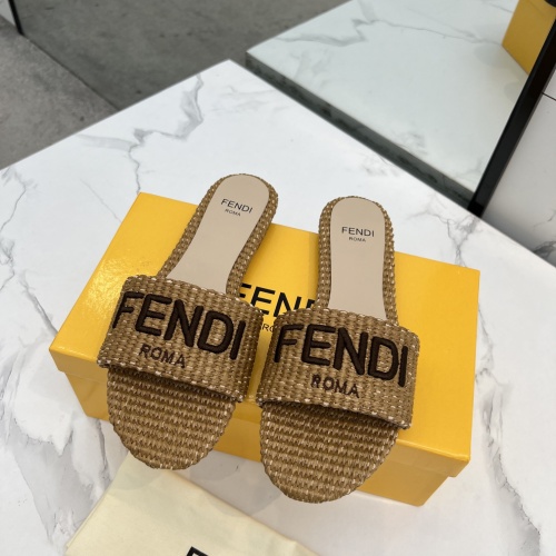 Fendi Slippers For Women #1231807 $82.00 USD, Wholesale Replica Fendi Slippers