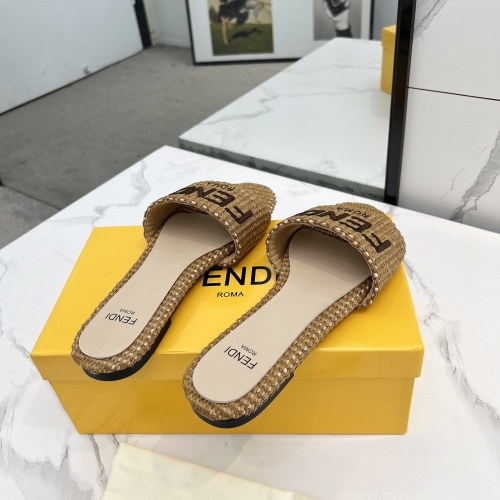 Replica Fendi Slippers For Women #1231807 $82.00 USD for Wholesale