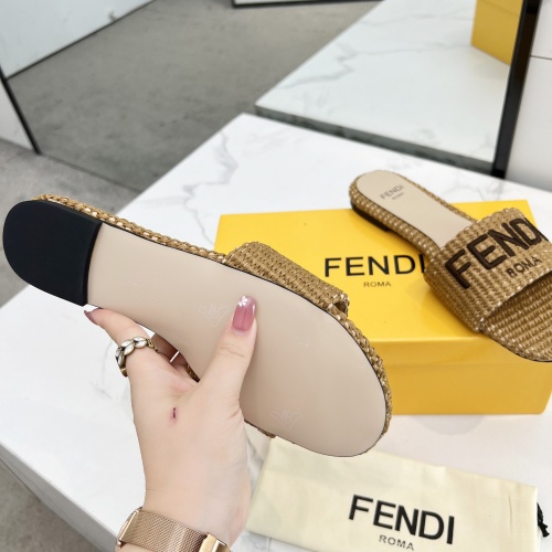 Replica Fendi Slippers For Women #1231807 $82.00 USD for Wholesale