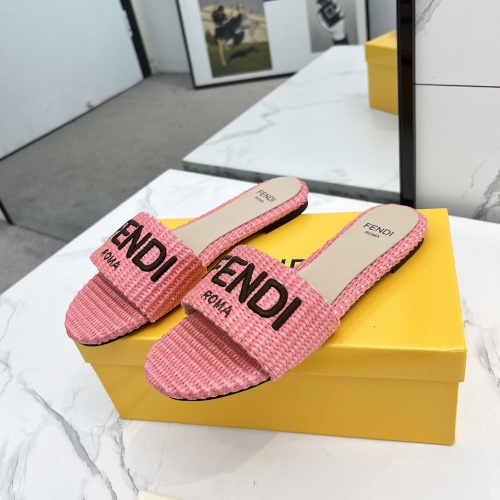 Replica Fendi Slippers For Women #1231808 $82.00 USD for Wholesale