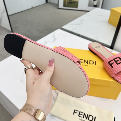 Replica Fendi Slippers For Women #1231808 $82.00 USD for Wholesale