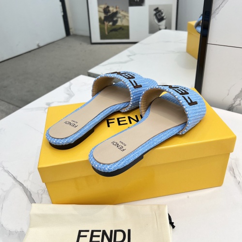 Replica Fendi Slippers For Women #1231809 $82.00 USD for Wholesale