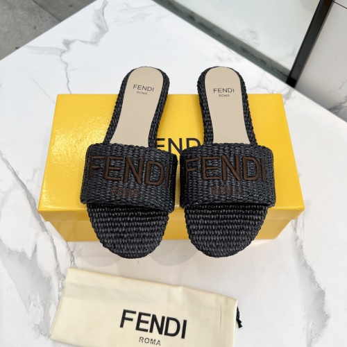 Fendi Slippers For Women #1231810 $82.00 USD, Wholesale Replica Fendi Slippers