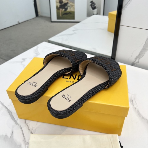 Replica Fendi Slippers For Women #1231810 $82.00 USD for Wholesale