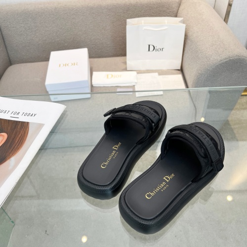 Replica Christian Dior Slippers For Women #1231813 $82.00 USD for Wholesale