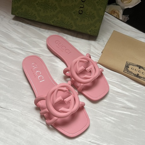 Replica Gucci Slippers For Women #1231822 $56.00 USD for Wholesale